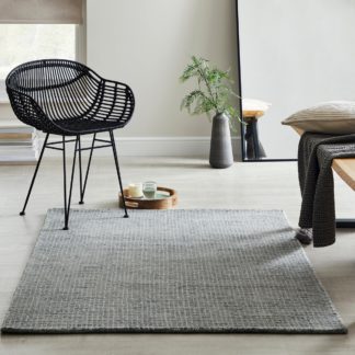 An Image of Boucle Wool Rug Boucle Grey