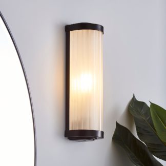 An Image of Ripon Bathroom Wall Light Matt Black Matt Black