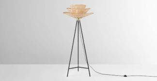 An Image of Weaver Floor Lamp, Natural Bamboo