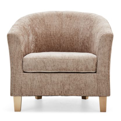 An Image of Maxwell Tub Chair - Mink Mink Beige