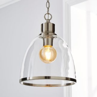 An Image of Zara Glass Pendant Brown