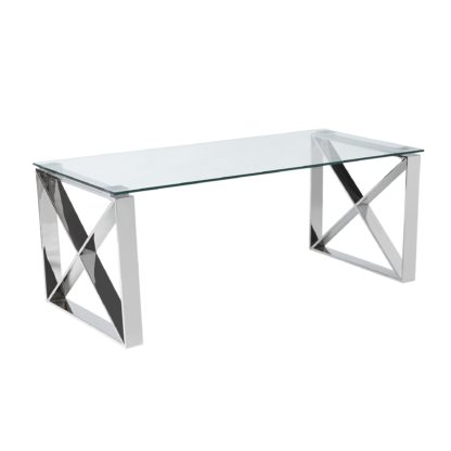 An Image of 5A Fifth Avenue Madison Coffee Table Chrome