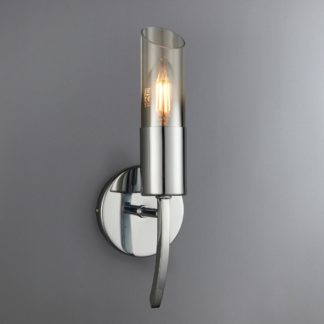 An Image of Corvus Chrome Wall Light Chrome