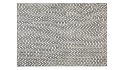 An Image of Linie Design Shimla Rug Black and White 200 x 300cm