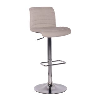 An Image of Vigo Bar Stool Natural Fabric Natural