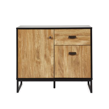 An Image of Greenwich Small Sideboard Black and Brown