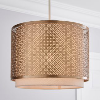 An Image of Vienna Easy Fit Pendant 30cm Champagne