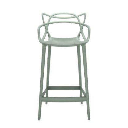 An Image of Kartell Masters Stool Medium White