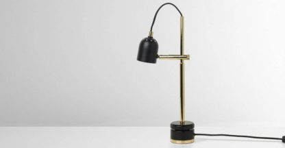 An Image of Ellieday Light Table Lamp, Black & brass