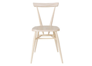 An Image of Ercol Originals Stacking Chair Clear Matt Ash