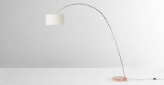 An Image of Frances Arc Arc Overreach Floor Lamp, Copper