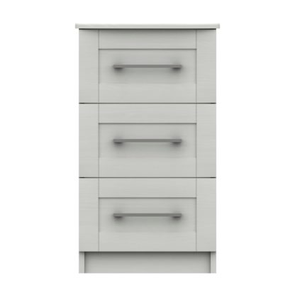 An Image of Ethan White 2 Drawer Bedside White