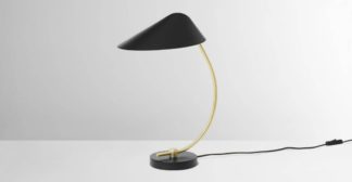 An Image of Ayo Table Lamp, Black & Brass