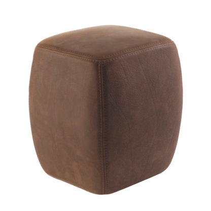 An Image of Riva 1920 Betty Pouf Taupe Leather