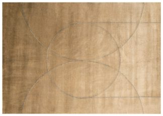 An Image of Linie Design Circulus Rug Gold 140cm x 200cm