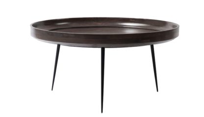 An Image of Mater Bowl Table Extra Large Black Stained Mango wood