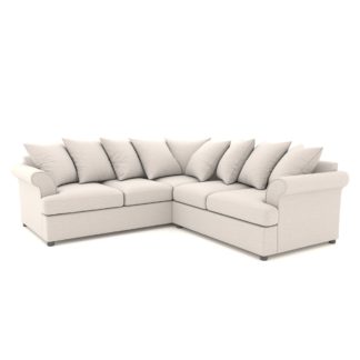 An Image of Melissa Alabaster Corner Sofa Off-White