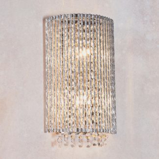 An Image of Endon Galina Crystal Wall Light Chrome Chrome