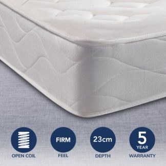 An Image of Silentnight Miracoil 3 Moretto Quilted Mattress White