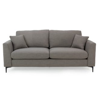 An Image of Edison 3 Seater Sofa - Charcoal Dark Grey