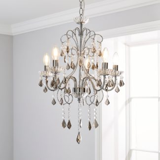 An Image of Sophy 5 Light Chandelier Chrome