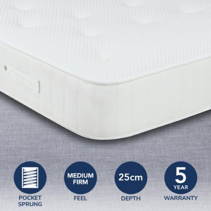 An Image of Fogarty Eco Orthopedic 2000 Pocket Mattress White