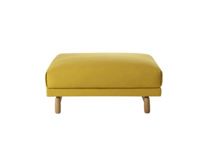 An Image of Muuto Rest Pouf Kvadrat Hallingdal 457 Yellow