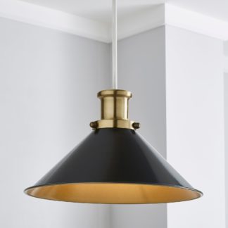 An Image of Logan Grey Easy Fit Pendant Brown