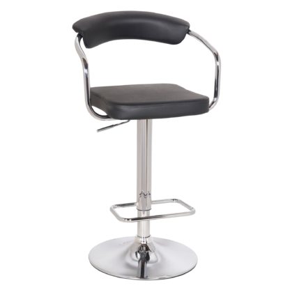 1795cff73a97538545996d4dbebc177193ae80f4e73d595d91008956caa6e3ab-1.jpg An Image of Houston Bar Stool Black PU Leather Black