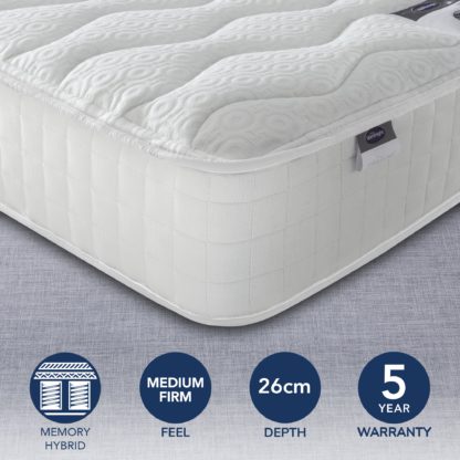 184a7acb75b5a6e16f7bb599d41f25602ae5483eda05ce6b3a72af0cf98e94a1-1.jpg An Image of Silentnight 1400 Pocket Memory Mattress White