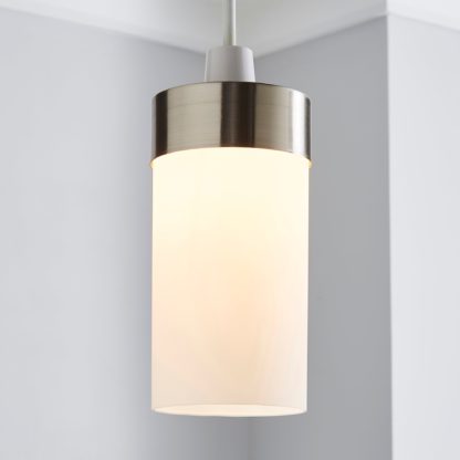An Image of Ferris Satin Nickel Easy Fit Pendant Gold