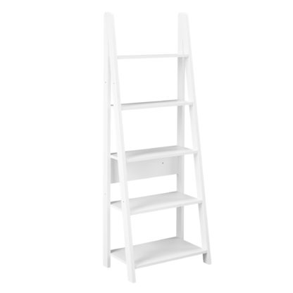 An Image of Tiva Ladder Bookcase Brown