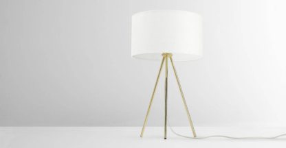 An Image of Frances Tripod Table Lamp, Brass