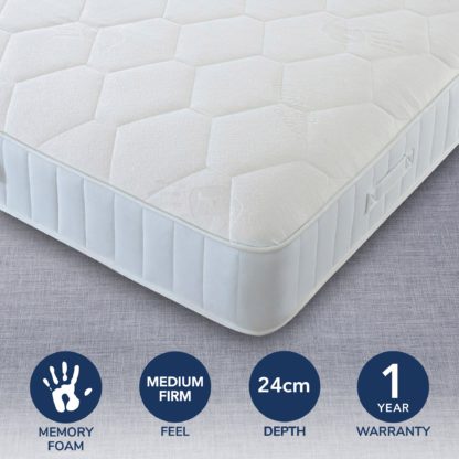 An Image of Orthopeadic Memory Mattress White