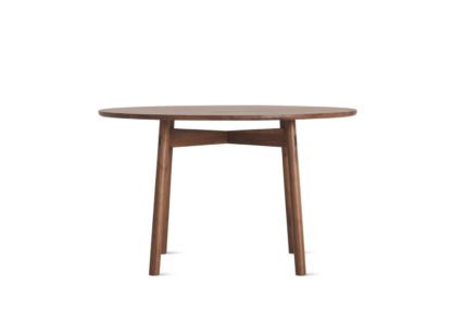 An Image of Case Kigumi Round Table Walnut