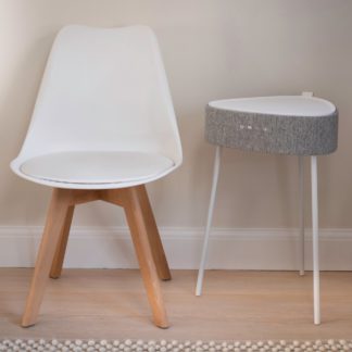 An Image of Riva Smart Side Table White and Brown