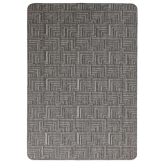 An Image of Skyline Pinnacle Washable Runner Charcoal and White