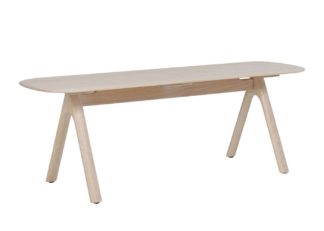An Image of Ercol Corso Bench Whitened Ash
