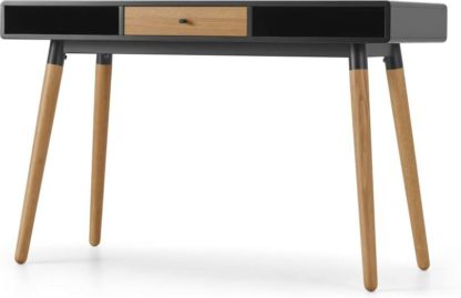 An Image of Edelweiss Desk, Oak and Black