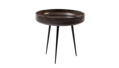 An Image of Mater Bowl Table Small Black Stained Mango Wood