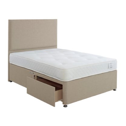 An Image of Superior Comfort Divan Bed with Mattress Grey
