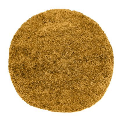 An Image of Slumber Shaggy Circle Rug Natural