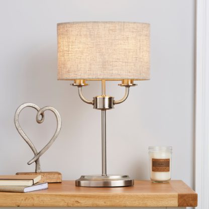 An Image of Preston Oval Table Lamp Chrome