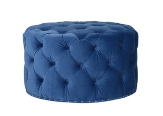 An Image of Timothy Oulton Lord Digsby Round Footstool