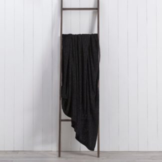 An Image of Chenille 200cm x 200cm Throw Black