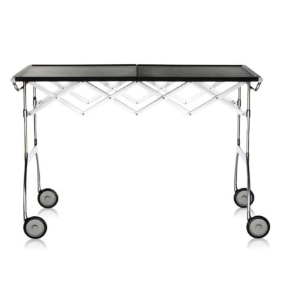 An Image of Kartell Battista Folding Trolley White