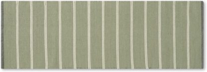 An Image of Hemsworth Reversible Wool Runner, 70 x 200cm, Soft Green & Charcoal Grey