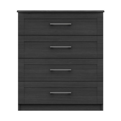 An Image of Ethan Graphite 3 Drawer Chest Grey