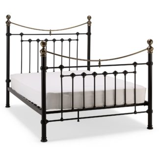 An Image of Evie Black Bed Frame Black