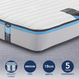 An Image of Jay-Be Benchmark S3 Memory Fibre Sprung Mattress White